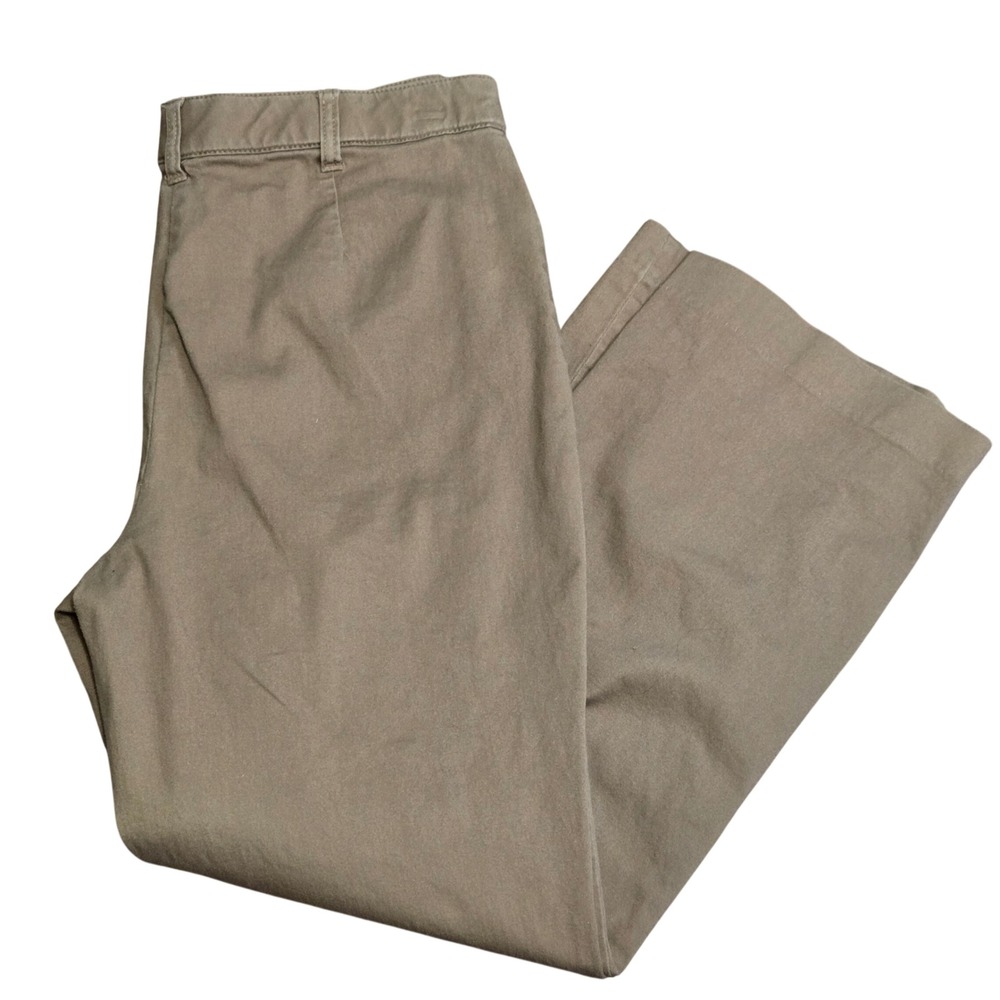 Coldwater Creek Womens P12 Tan Straight Leg Cotton Spandex Pants Casual Career‎